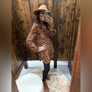 Animal Print Mini Dress